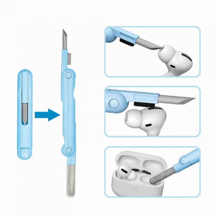 Imagine Kit de curatare casti 7 in 1, Gembird CK-LCD-07