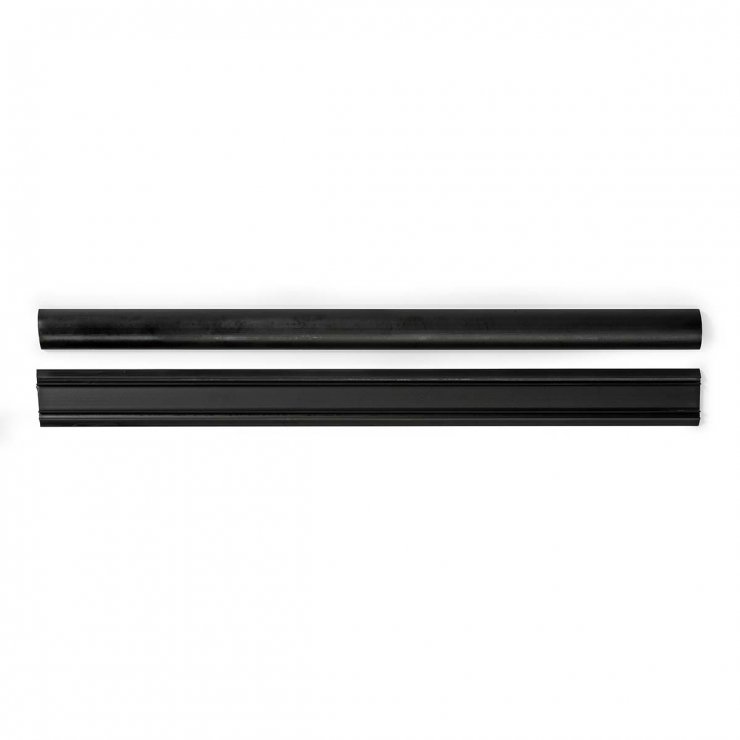 Imagine Canal cablu din PVC 16mm x 1.5m cu banda adeziva Negru, Nedis CMDT4516BK1500