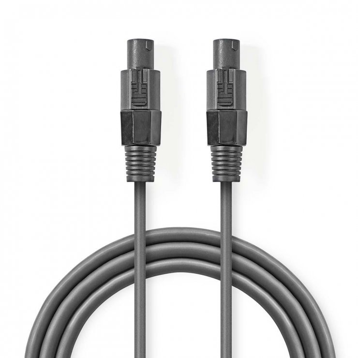 Imagine Cablu audio difuzor 2 pini 5m Gri, Nedis COTH16000GY50