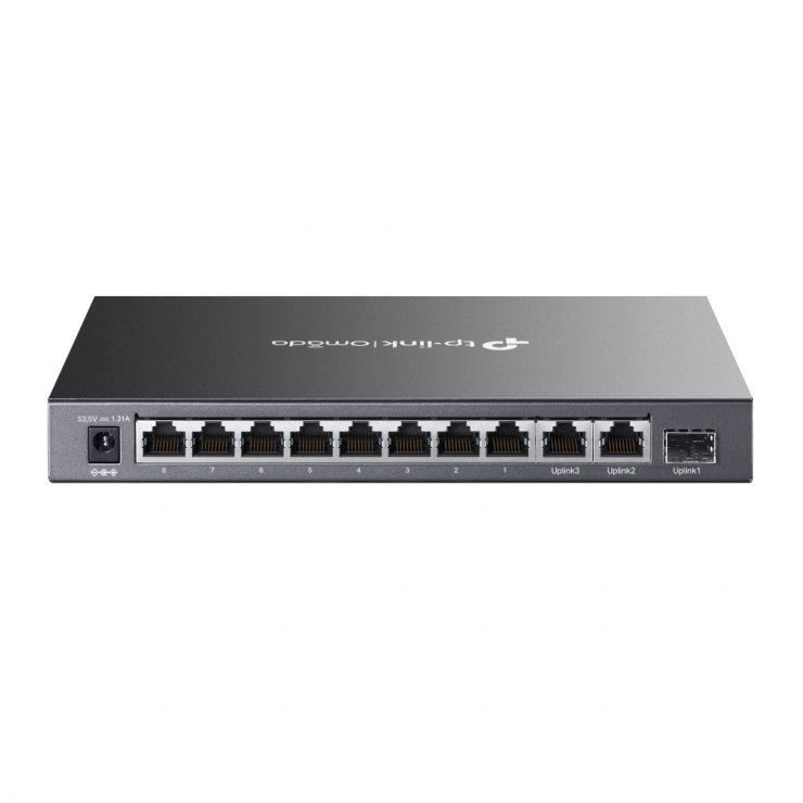 Imagine Switch Omada 8 x 10/100Mbps + 2 x Gigabit Unmanaged + 1 x Gigabit SFP (din care 8 x PoE+), TP-LINK DS111P