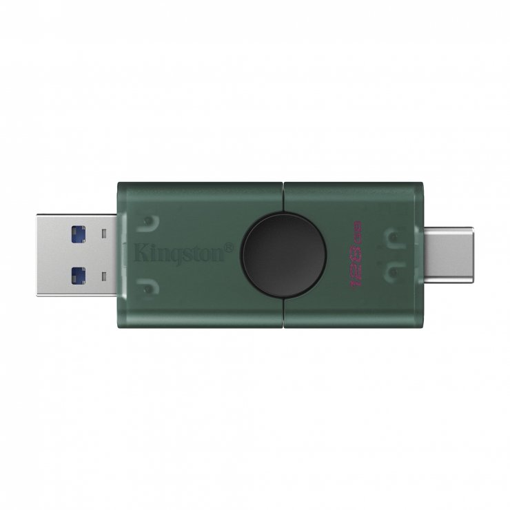 Imagine Memorie USB 3.2-C + USB-A 128GB DataTraveler DuoG2, Kingston DTDEG2/128GB
