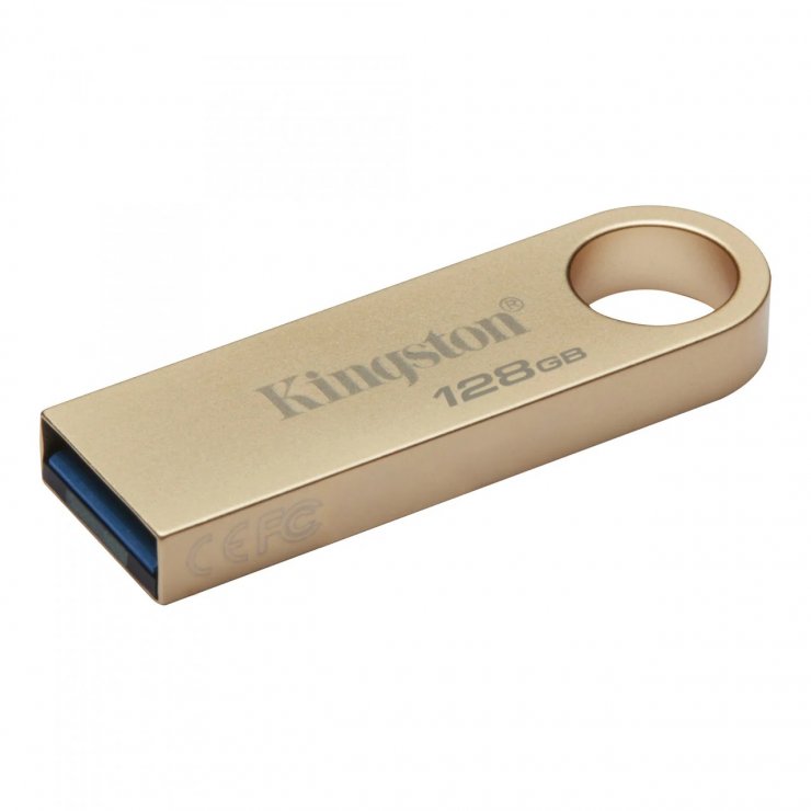 Imagine Stick USB 3.2 DataTraveler SE9 G3 128Gb Metalic Auriu, Kingston DTSE9G3/128GB