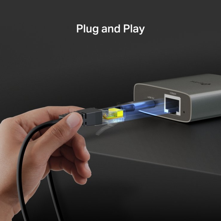 Imagine Splitter 2 porturi Gigabit, TP-LINK EH210