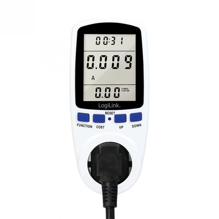 Imagine Priza Schuko cu monitorizare energie, Logilink EM0003