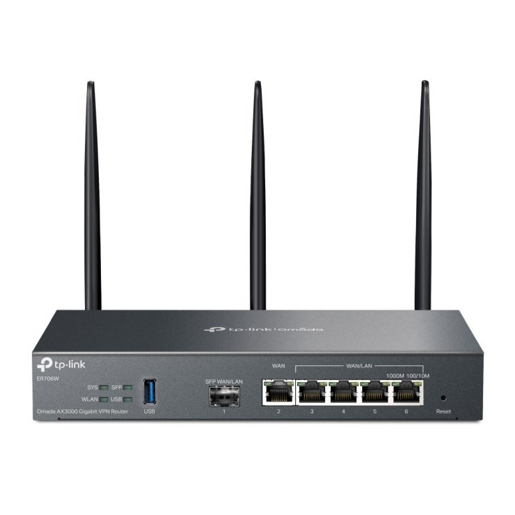 Imagine Router VPN Dual-Band Wi-Fi 6 AX3000 3 antene, TP-LINK ER706W