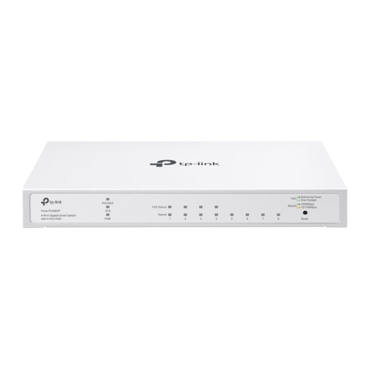 Imagine Switch Gigabit Smart 8 porturi (4 x PoE+), TP-LINK FESTA FS308GP