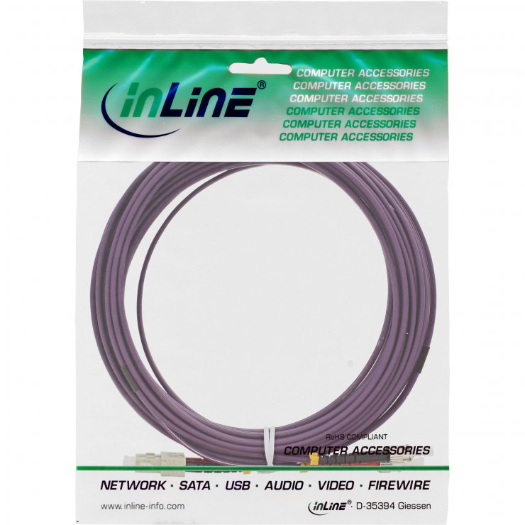 Imagine Cablu fibra optica Duplex Multimode SC-ST LSOH OM4 10m, InLine IL82510P