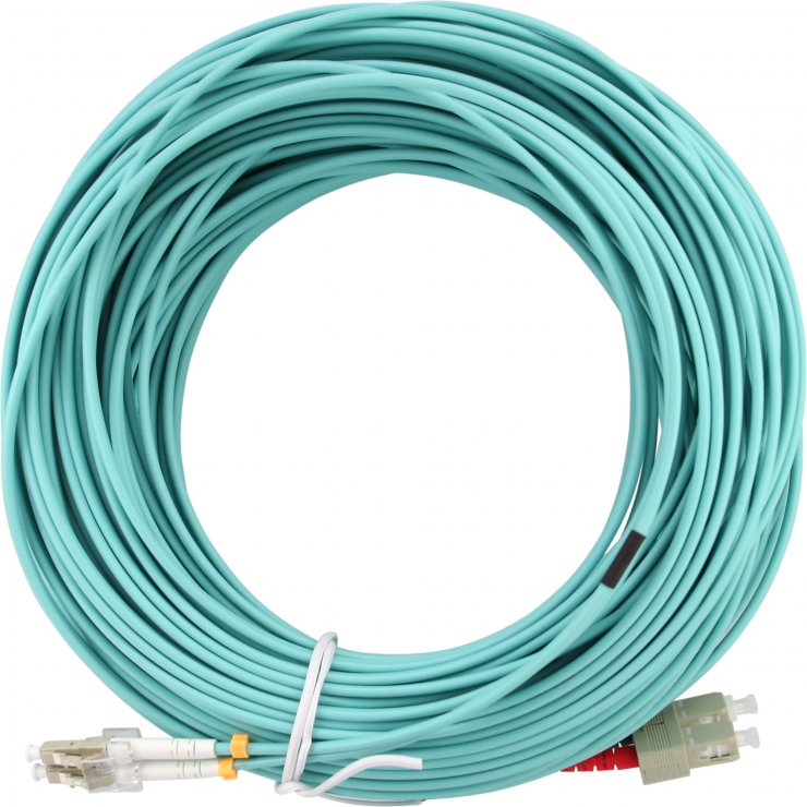 Imagine Cablu fibra optica Duplex Multimode LC-SC LSOH OM3 20m, InLine IL88639O