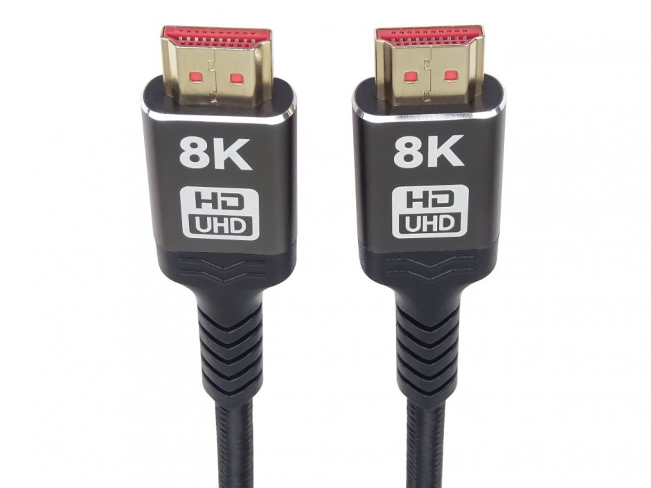 Imagine Cablu Ultra High Speed HDMI 8K60Hz/4K120Hz 7.5m brodat Negru, kphdm21b7