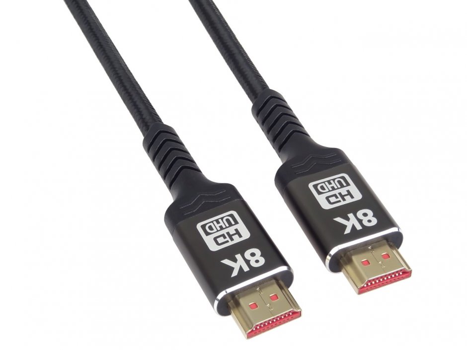 Imagine Cablu Ultra High Speed HDMI 8K60Hz/4K120Hz 5m brodat Negru, kphdm21b5