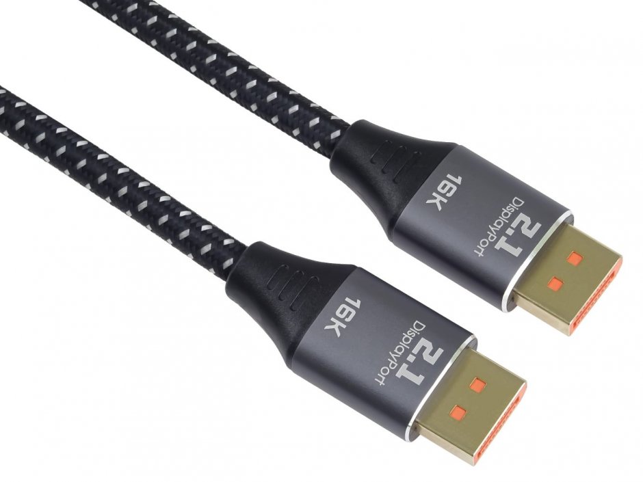 Imagine Cablu Displayport 16K60Hz/8K120Hz/4K240Hz T-T 2m brodat, kport11-02