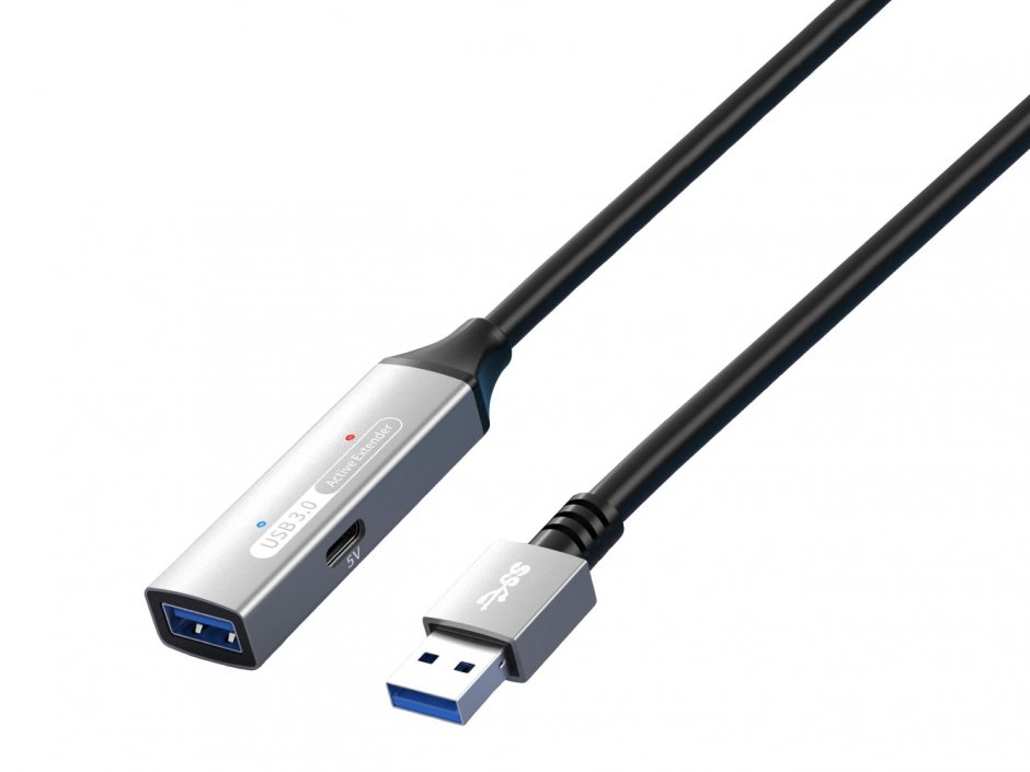 Imagine Cablu prelungitor USB 3.2-A activ cu alimentare T-M 20m, ku3rep20al