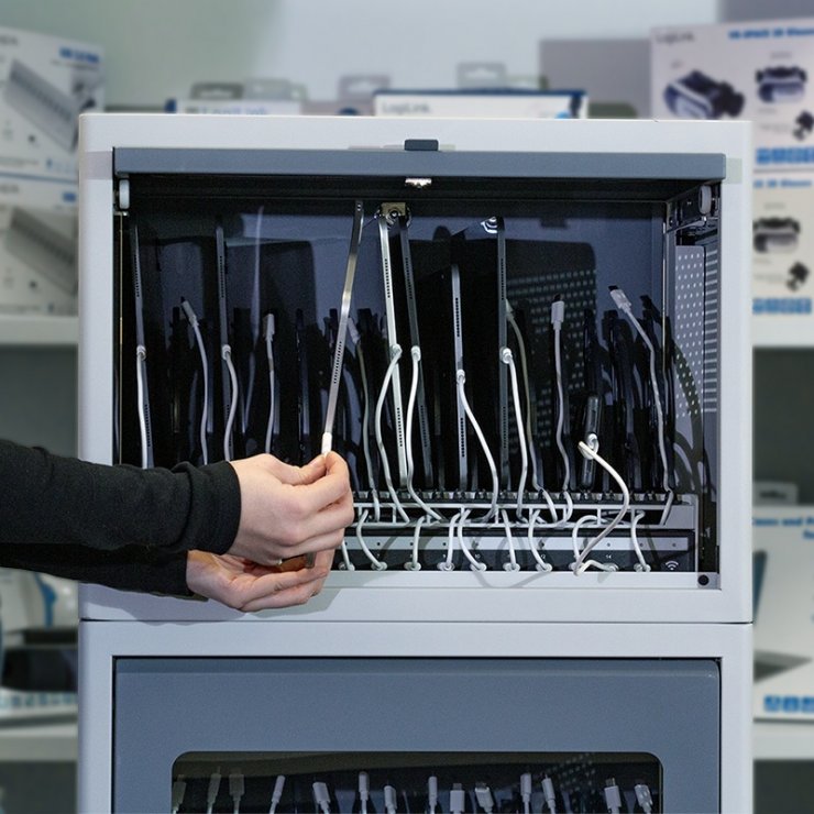 Imagine Statie de incarcare 15 x USB type C PD3.0, Logilink SCS0104