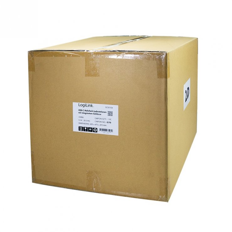 Imagine Statie de incarcare 15 x USB type C PD3.0, Logilink SCS0104