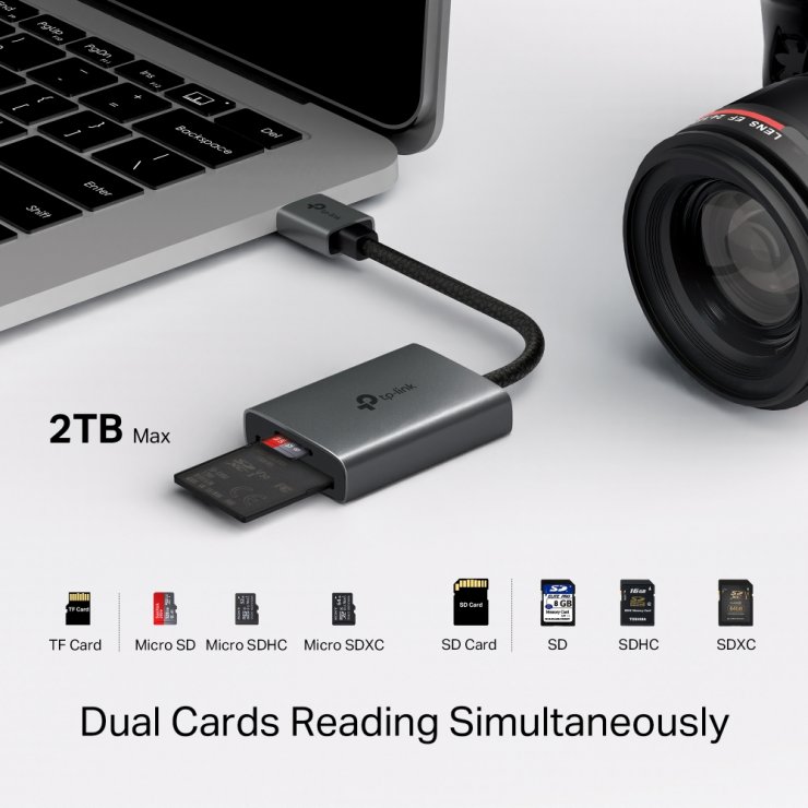 Imagine Cititor de carduri USB-A la SD/microSD, TP-LINK UA430