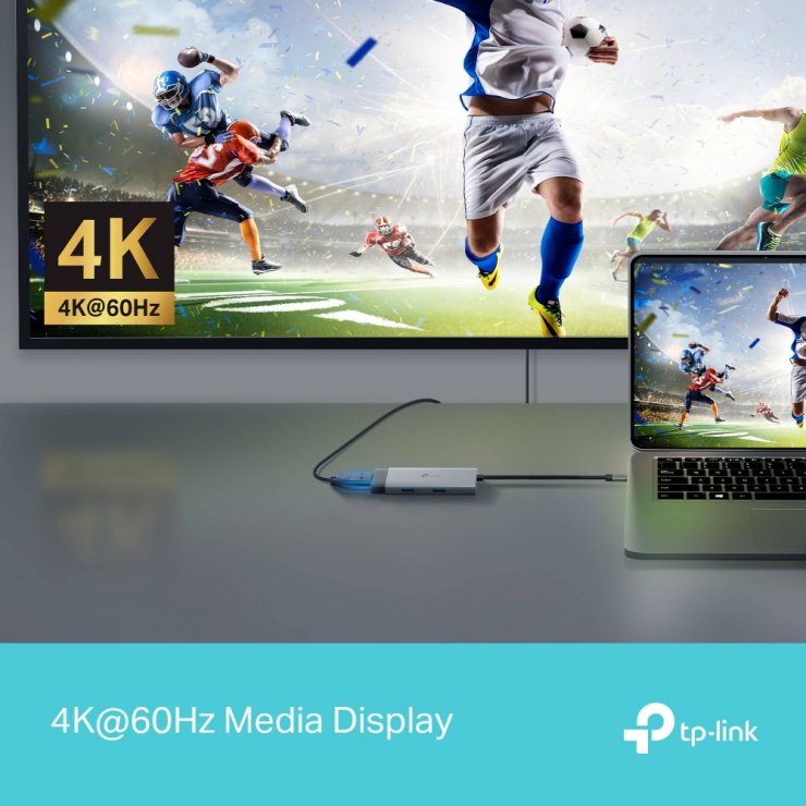 Imagine Docking station USB type C la HDMI 4K60Hz/2 x USB-A / USB type C + PD 100W, TP-LINK UH5020C