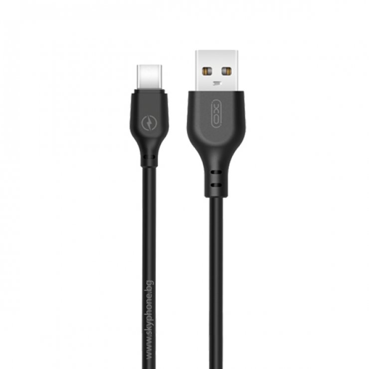 Imagine Cablu USB-A la USB type C 2.1A 2m Negru, XO NB103