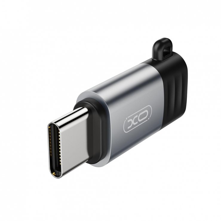 Imagine Adaptor audio Lightning la USB type C 12W pentru breloc M-T Negru, XO NB263B
