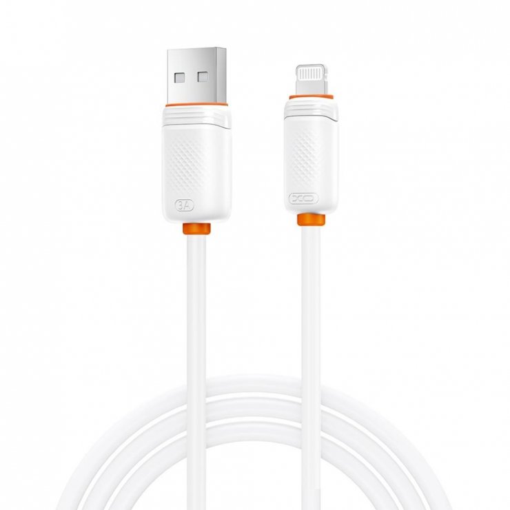 Imagine Cablu USB-A la iPhone Lightning 1m Alb, XO NB302
