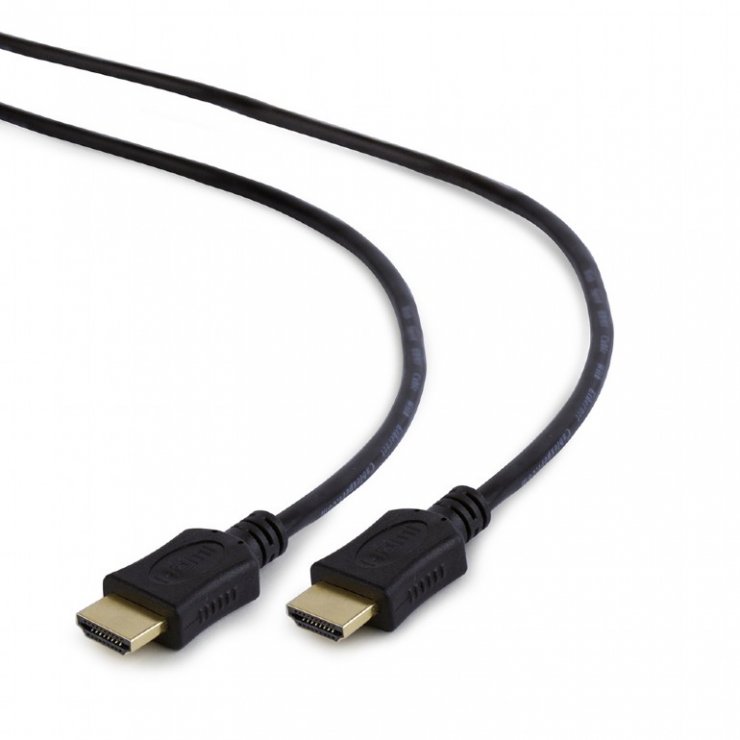 Imagine Cablu HDMI v2.0 T-T 0.5m Negru, Gembird CC-HDMI4L-0.5M