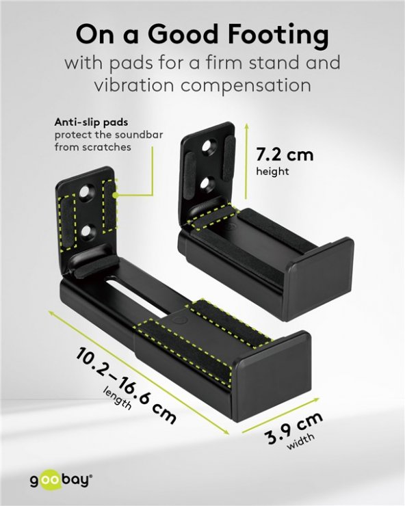 Imagine Suport universal soundbar montare perete, Goobay G70827