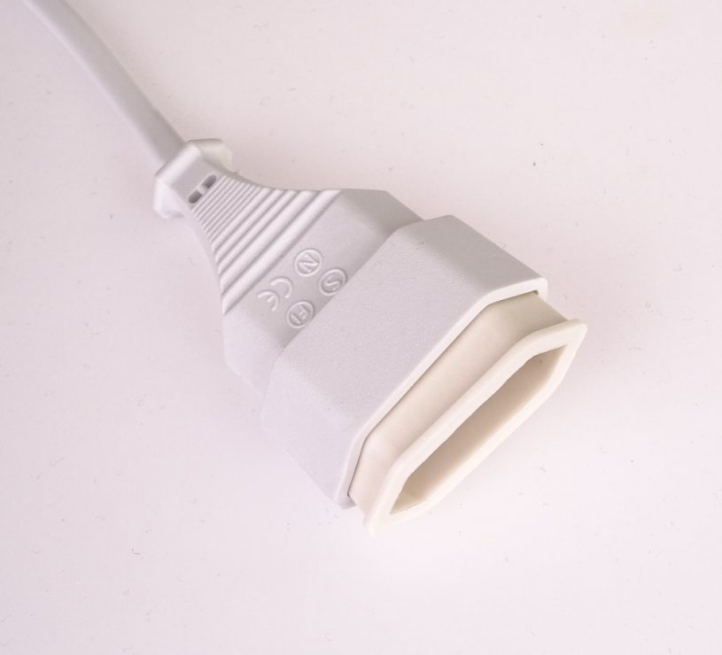 Imagine Cablu prelungitor de alimentare Euro T-M Alb 2m, kpsm2w