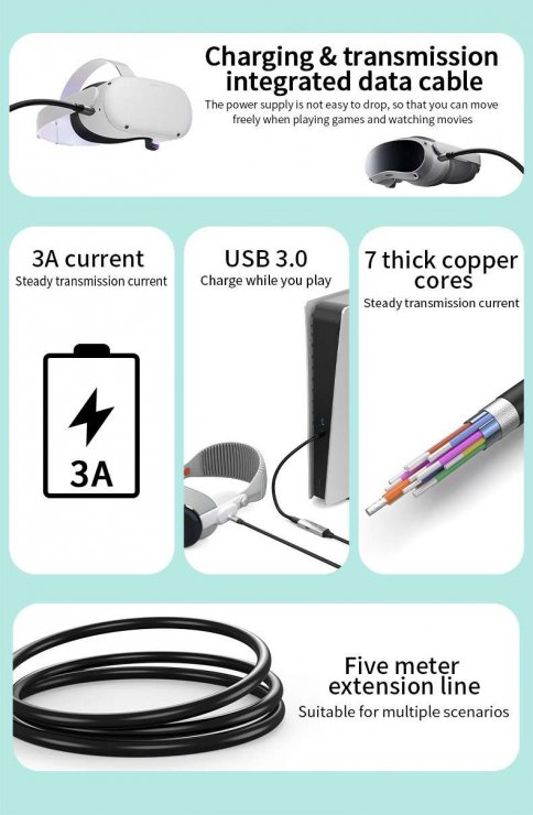 Imagine Cablu prelungitor USB 3.2 type C activ cu alimentare T-M 15m, ku31rep15al