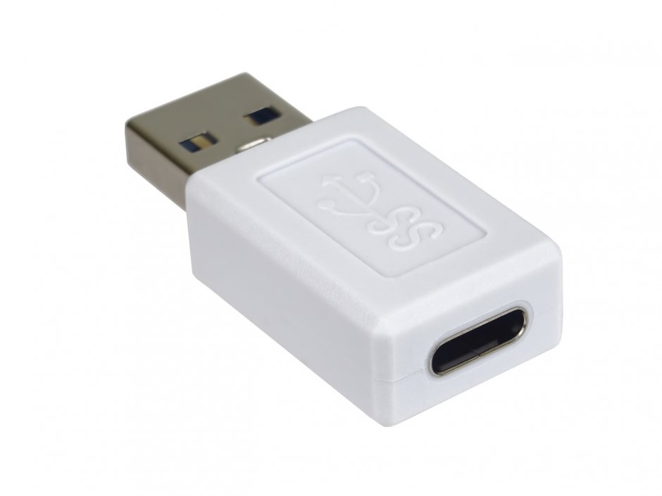 Imagine Adaptor USB 3.1 type C la USB-A M-T Alb, kur31-30