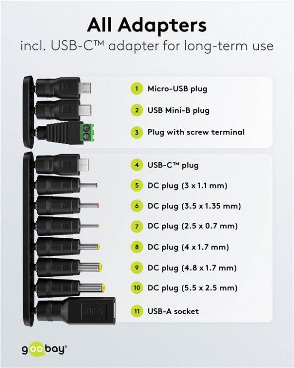 Imagine Alimentator universal 230V/3-12VDC 1500mA, Goobay 64569