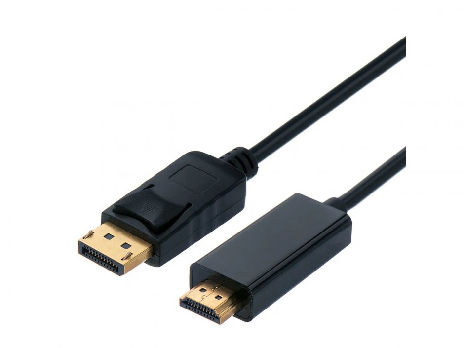 Imagine Cablu Displayport la HDMI 4K60Hz T-T 2m Negru, S3681