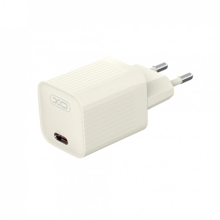 Imagine Incarcator priza USB-C 30W + cablu USB type C Bej, XO L148