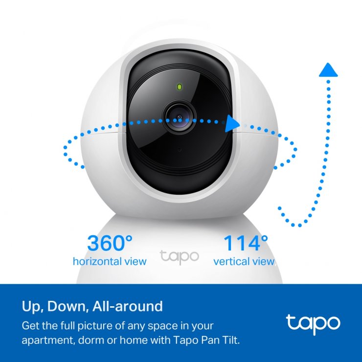 Imagine Camera Home Security Wi-Fi Pan/Tilt, TP-LINK Tapo C200C