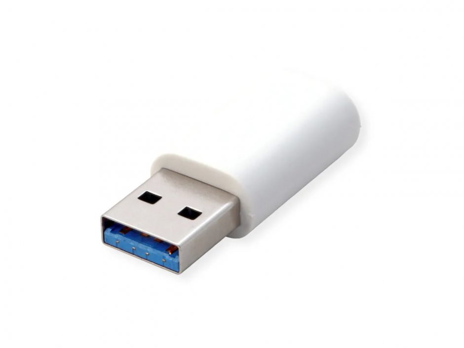 Imagine Adaptor USB-A la USB type C Data Lane Blocker T-M Alb, Value 11.99.8339