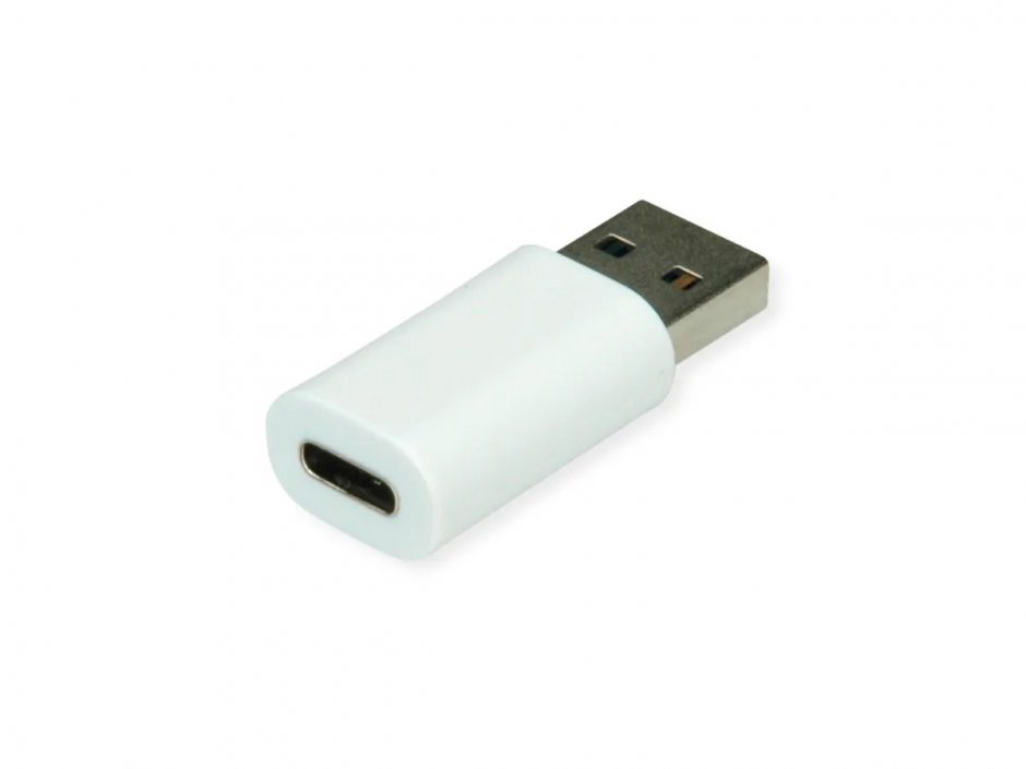 Imagine Adaptor USB-A la USB type C Data Lane Blocker T-M Alb, Value 11.99.8339