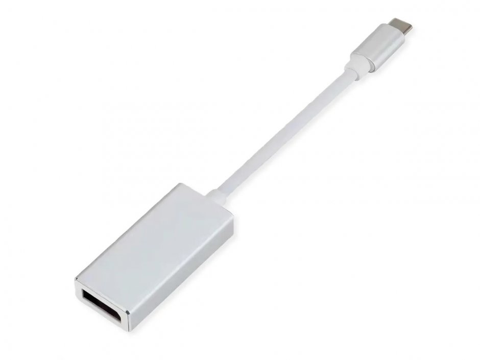 Imagine Adaptor USB type C la Displayport 4K60Hz T-M Alb, Value 12.99.3221