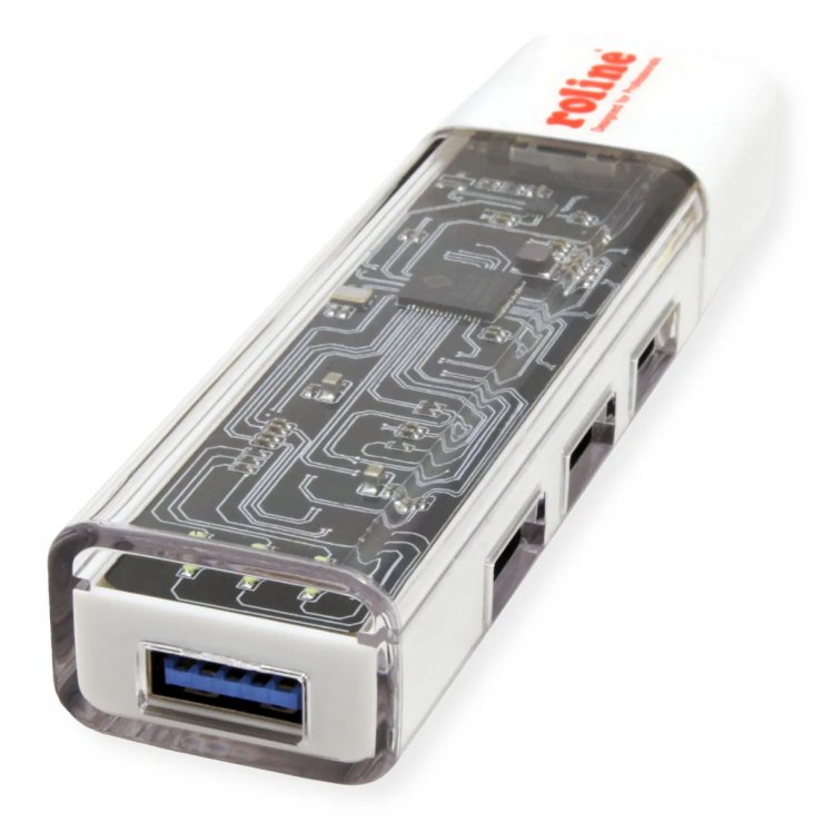 Imagine HUB USB 3.2 Gen1 A+C la 4 x USB-A Alb, Roline 14.02.5062