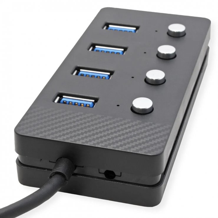 Imagine HUB USB 3.2-A la 4 x USB-A cu switch ON/OFF, Value 14.99.5048