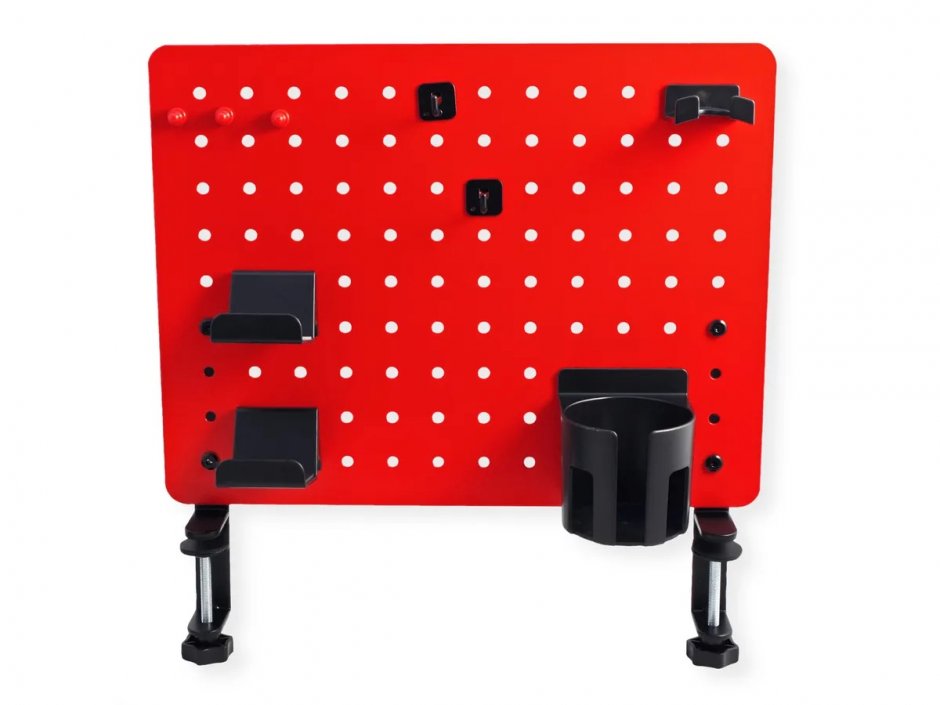 Imagine Panou perforat 420x477mm cu prindere masa Rosu, Value 17.99.0099*
