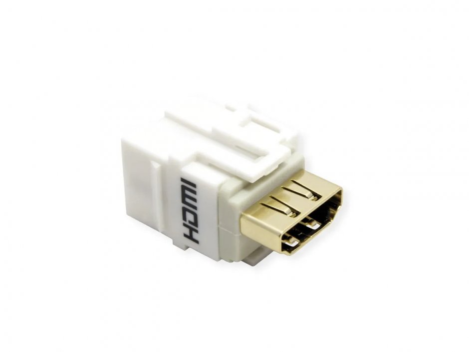 Imagine Modul keystone HDMI 4K Alb, Bachmann 918.0411