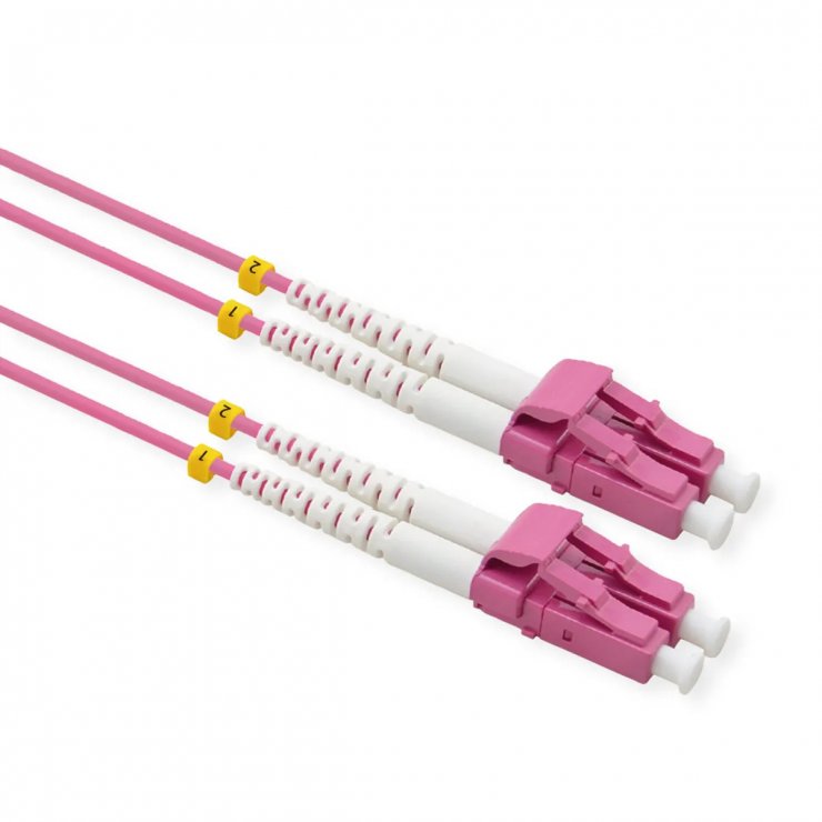 Imagine Cablu fibra optica LC - LC OM4 conector Low Loss 15m Violet, Value 21.99.8836