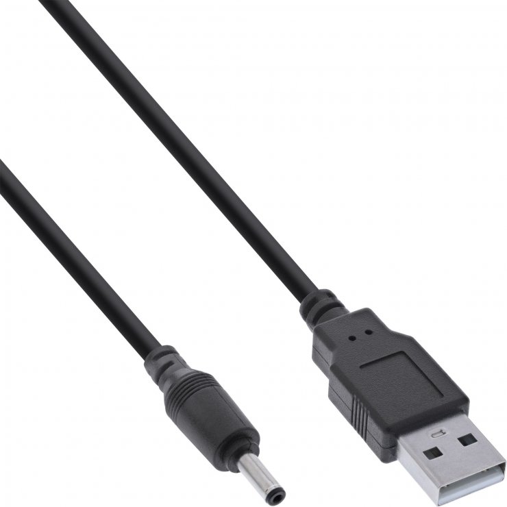 Imagine Cablu alimentare USB la DC 3.5x1.35mm 1m, InLine IL26806A