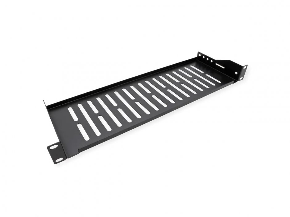 Imagine Sertar fix 440x150mm, max. 10kg 1U pentru cabinet 19" Negru, Value 26.99.0427