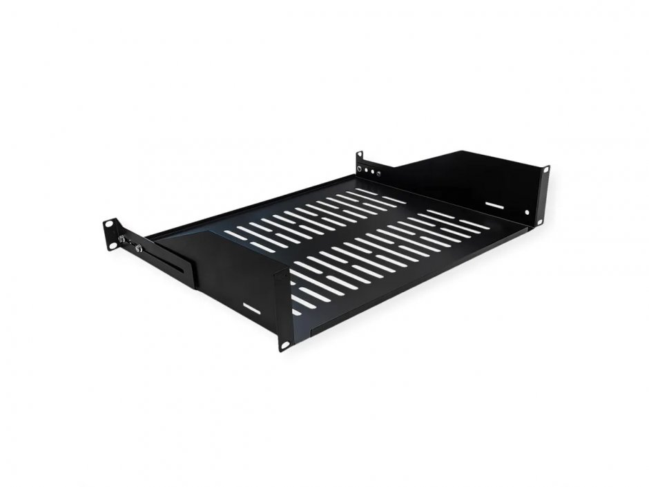 Imagine Sertar fix 440x350mm, max. 25kg 2U pentru cabinet 19" Negru, Value 26.99.0433
