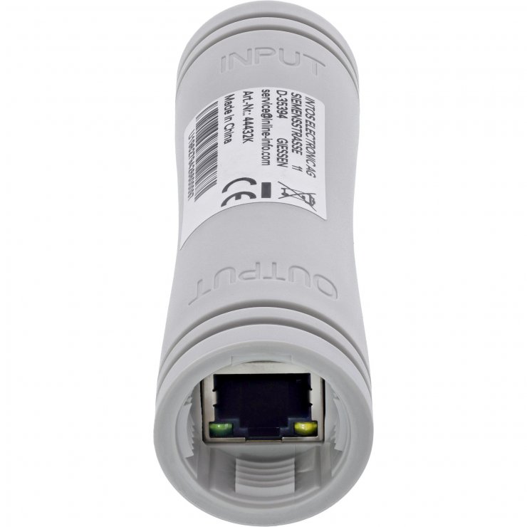 Imagine Extender PoE+ 1 Gb/s 30W cascadabil pentru exterior IP67, InLine IL44432K