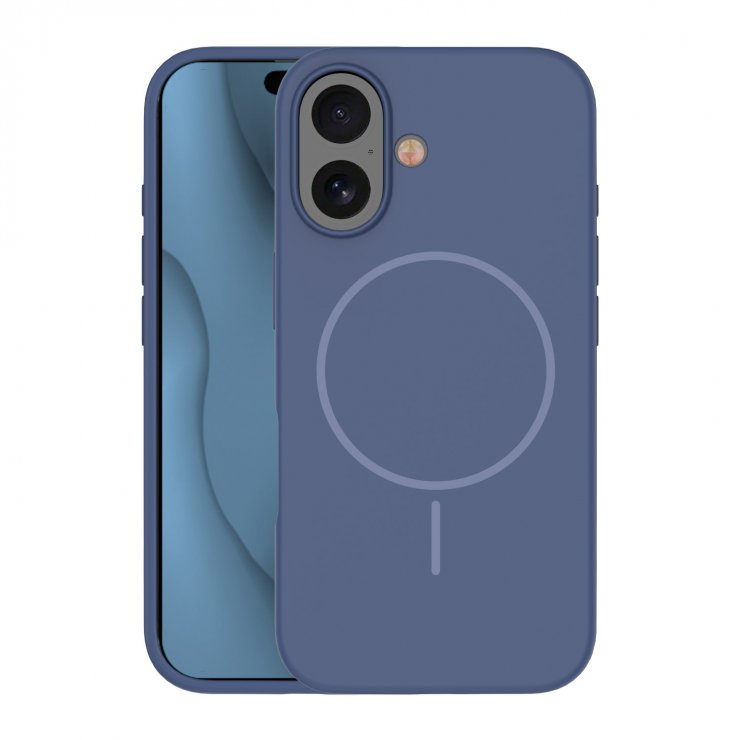Imagine Husa pentru iPhone 16 compatibil MagSafe PC/Silicon/TPU Dark Blue, TFO Silicone Thin Mag