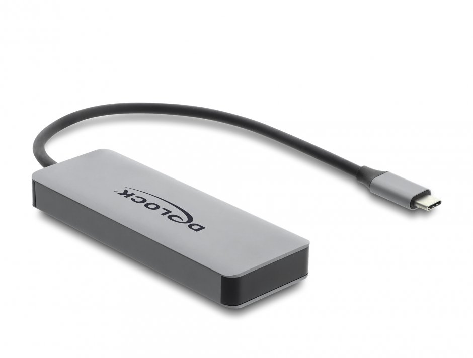 Imagine Docking station USB type C la 2 x USB-C 4K60Hz + 2 x USB-C 10Gbps + PD 3.0 100W, Delock 64371