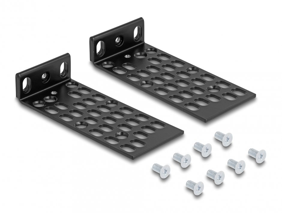 Imagine Set 2 buc bracket montare cabinet 10"/19", Delock 67281