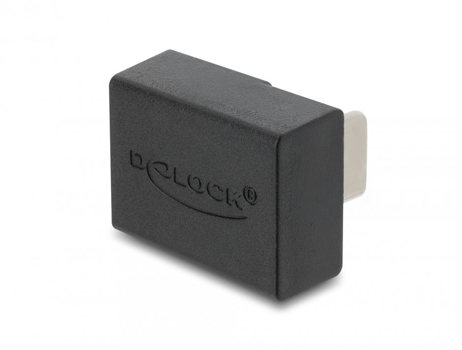 Imagine Adaptor USB-C 2.0 la EASY USB-A unghi 90 grade T-M, Delock 67629