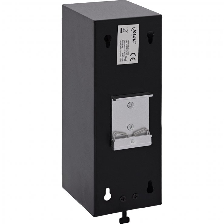 Imagine Cutie cu 9 x keystone Cat.6A montare perete/DIN rail, InLine IL76203P