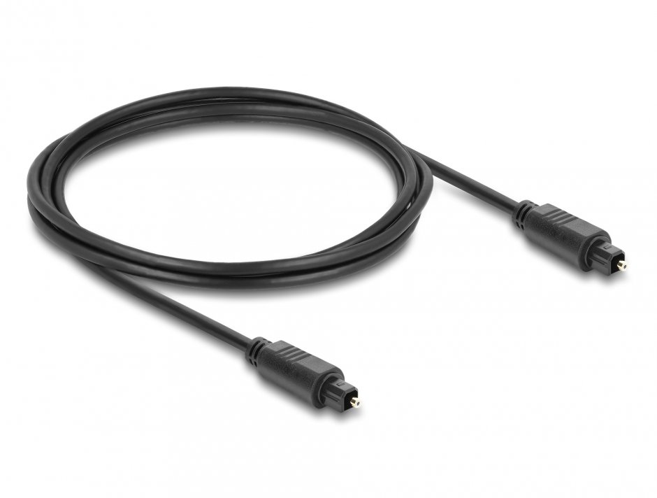 Imagine Cablu audio optic Toslink 2m negru, Delock 90925